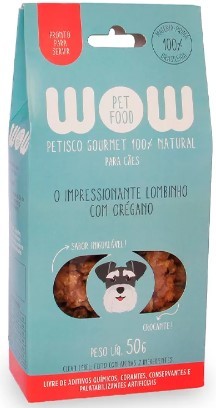 WOW PETISCO NATURAL PARA CÃES LOMBINHO COM OREGANO 50G