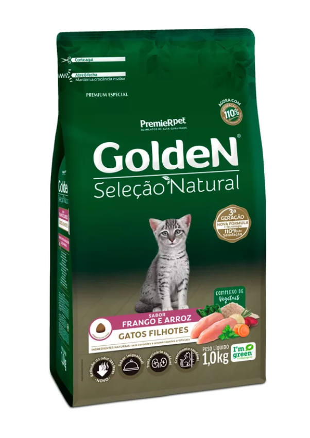 GOLDEN SELEÇÃO NAT GATO FILHOTE 1 KG