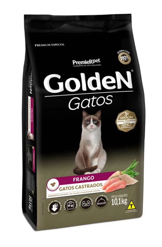 GOLDEN GATOS AD CASTRADOS FRANGO 10 KG