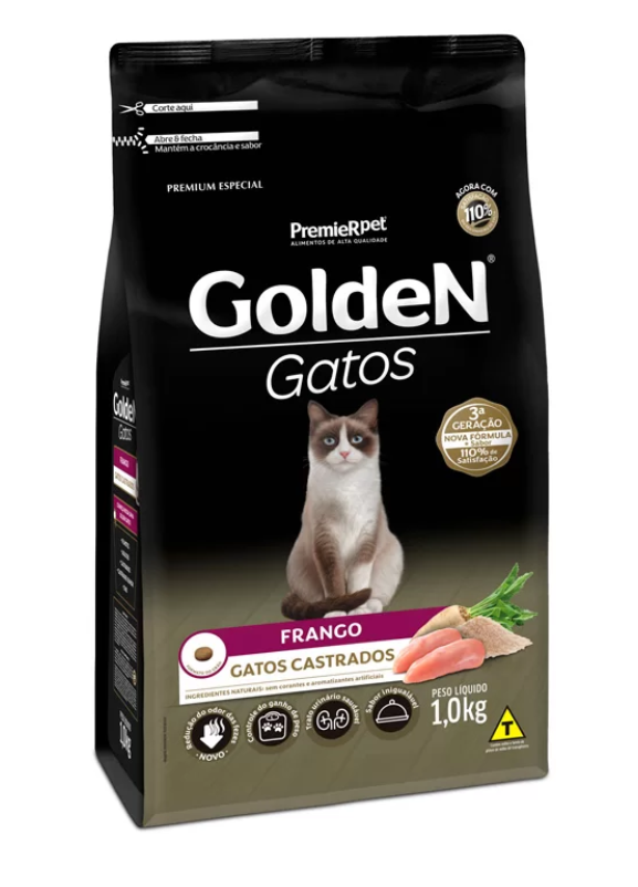 GOLDEN GATOS AD CASTRADOS FRANGO 1 KG