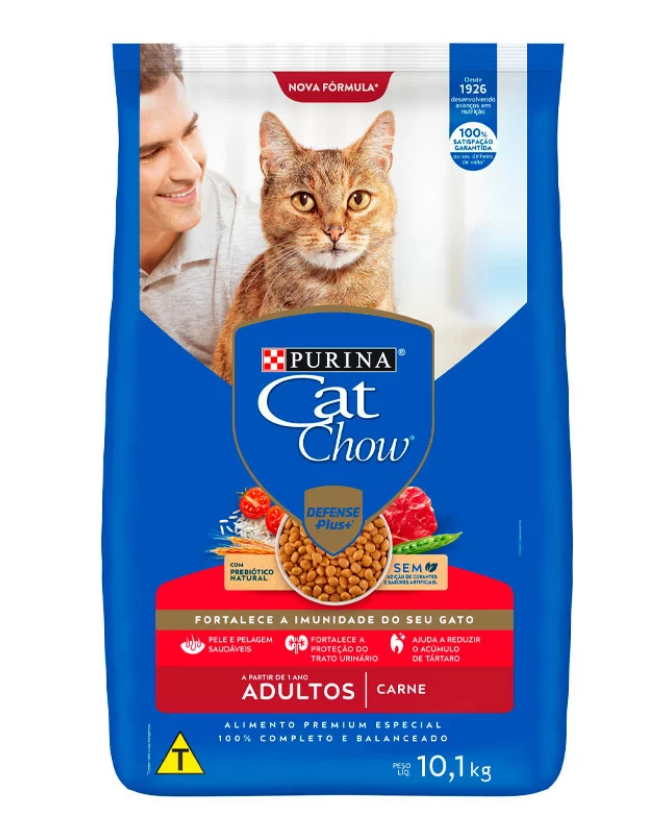 CAT CHOW PS ADULTOS CARNE 10,1 KG