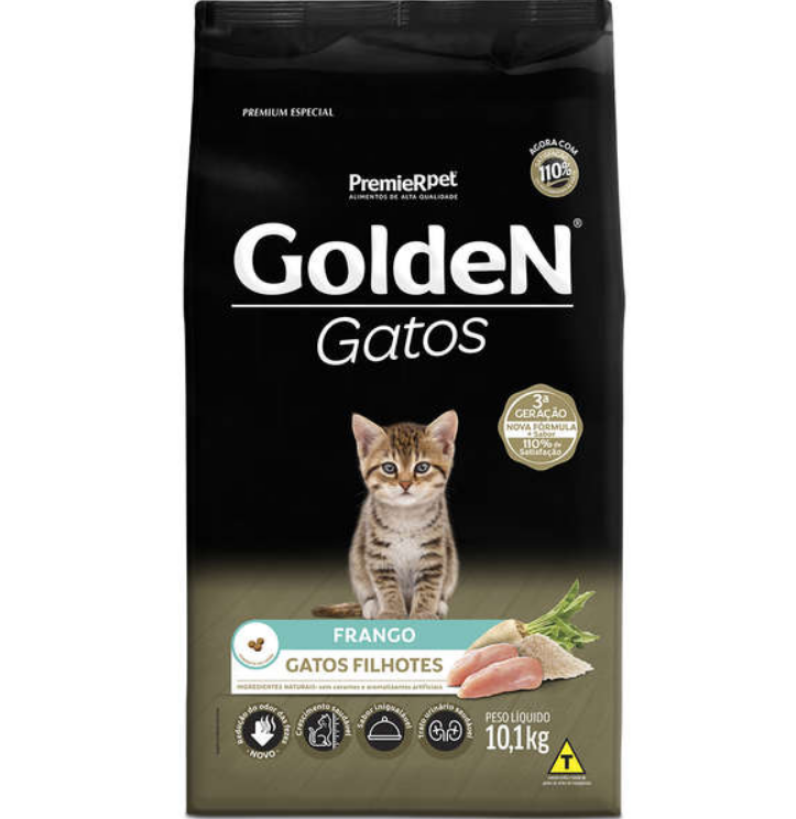 GOLDEN GATOS FILHOTES FRANGO 10 KG PREMIER