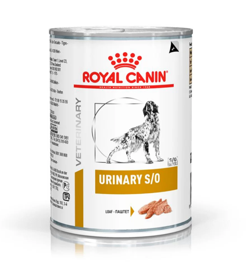 RAÇÃO UMIDA- ROYAL CANIN VDC URINARY CANINE S O WET 410 G