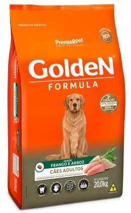 GOLDEN FORMULA CAES ADULTO MÉDIO E GRANDE FRANGO 20 KG