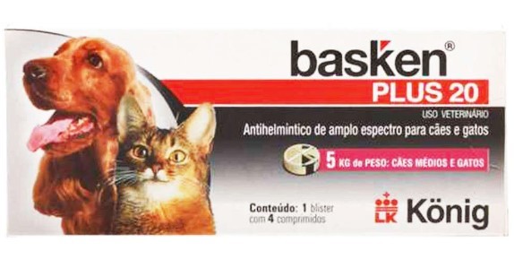 BASKEN PLUS 20 550 MG 4 COMP.