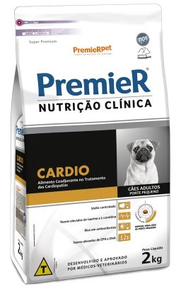 PREMIER NUTRIÇÃO CLINICA CÃES CARDIO PORTE PEQUENO 2KG