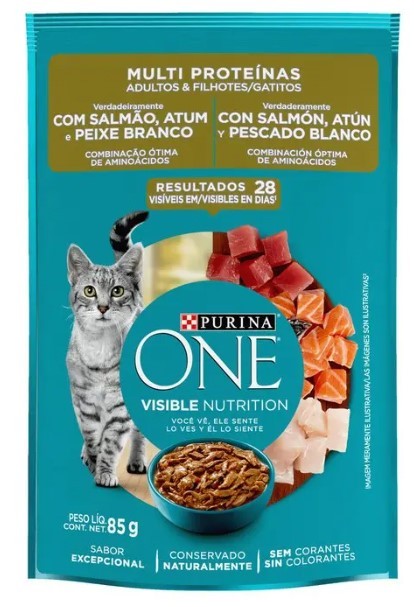 PURINA ONE GATOS MULTI PROTEINA 85G