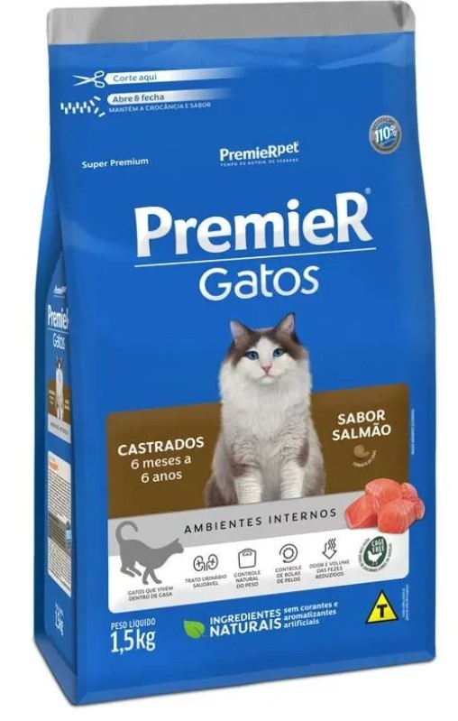 PREMIER AMBIENTES INTERNOS CASTRADO SALMÃO 1,5KG