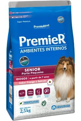 PREMIER AMBIENTES INTERNOS CÃES SENIOR 2,5KG 