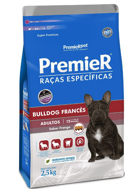 PREMIER RAÇAS ESPECIFICAS BULLDOG ADULTO 2,5KG