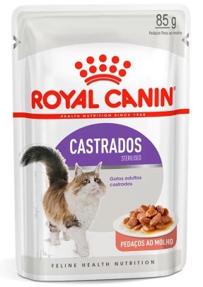 RAÇÃO ÚMIDA ROYAL CANIN GATOS CASTRADOS 85g