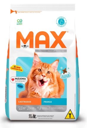 MAX CAT P. LINE CASTRADOS FRANGO 3 KG