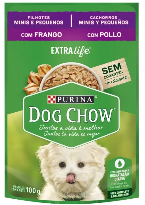 DOG CHOW ASPS  FILH MIN / PEQ FRANGO  100 G