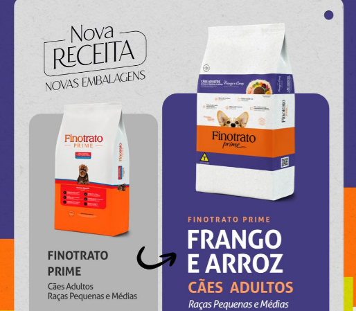 FINOTRATO PRIME FRANGO E ARROZ - ADULTO RAÇA PEQUENA/MÉDIA (15KG)