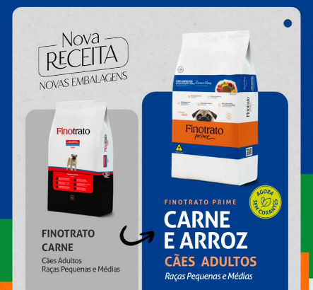 FINOTRATO PRIME CARNE E ARROZ - ADULTO RAÇA PEQUENA/MÉDIA (10KG)