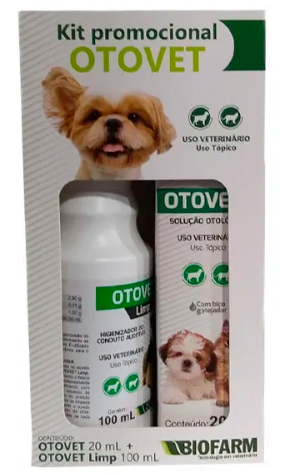 KIT OTOVET PET - LIMPEZA + TRATAMENTO