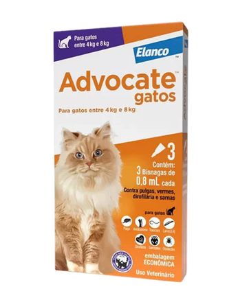ADVOCATE CAT 4-8KG (0,8 ML) 3 PIPETAS