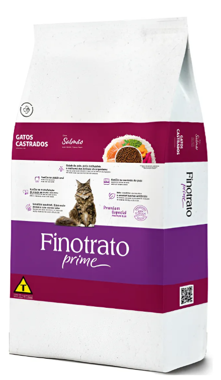 FINOTRATO PRIME SALMAO GATOS CASTRADOS 03KG