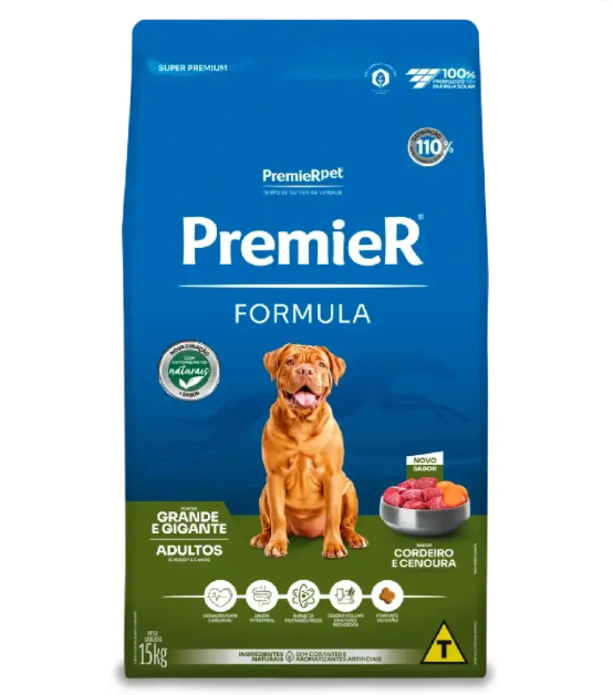 PREMIER FORM CAES ADULTO G GG CORDEIRO 15 KG
