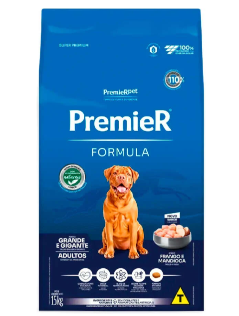 PREM FORM CAES AD FRANGO RAÇ G GG 15 KG
