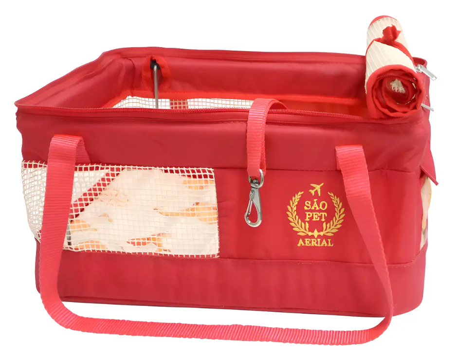 BOLSA AERIAL PET ---GOL --- VERMELHA  43X32X24 CM