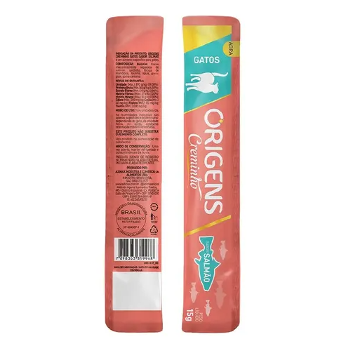 ORIGENS CREMINHO SALMÃO 15G - UNIDADE