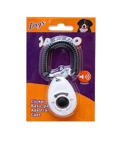 CLICKER BASÍCO BRANCO PARA ADESTRAMENTO - CÃES
