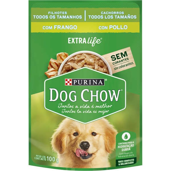 DOG CHOW  FILHOTE DE TODOS OS TAMANHOS FRANGO 100 G BR