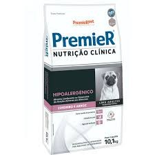 PREMIER NUTRIÇÃO CLINICA HIPOALERGÊNICO CORDEIRO E ARROZ  PORTE PEQUENO 10KG