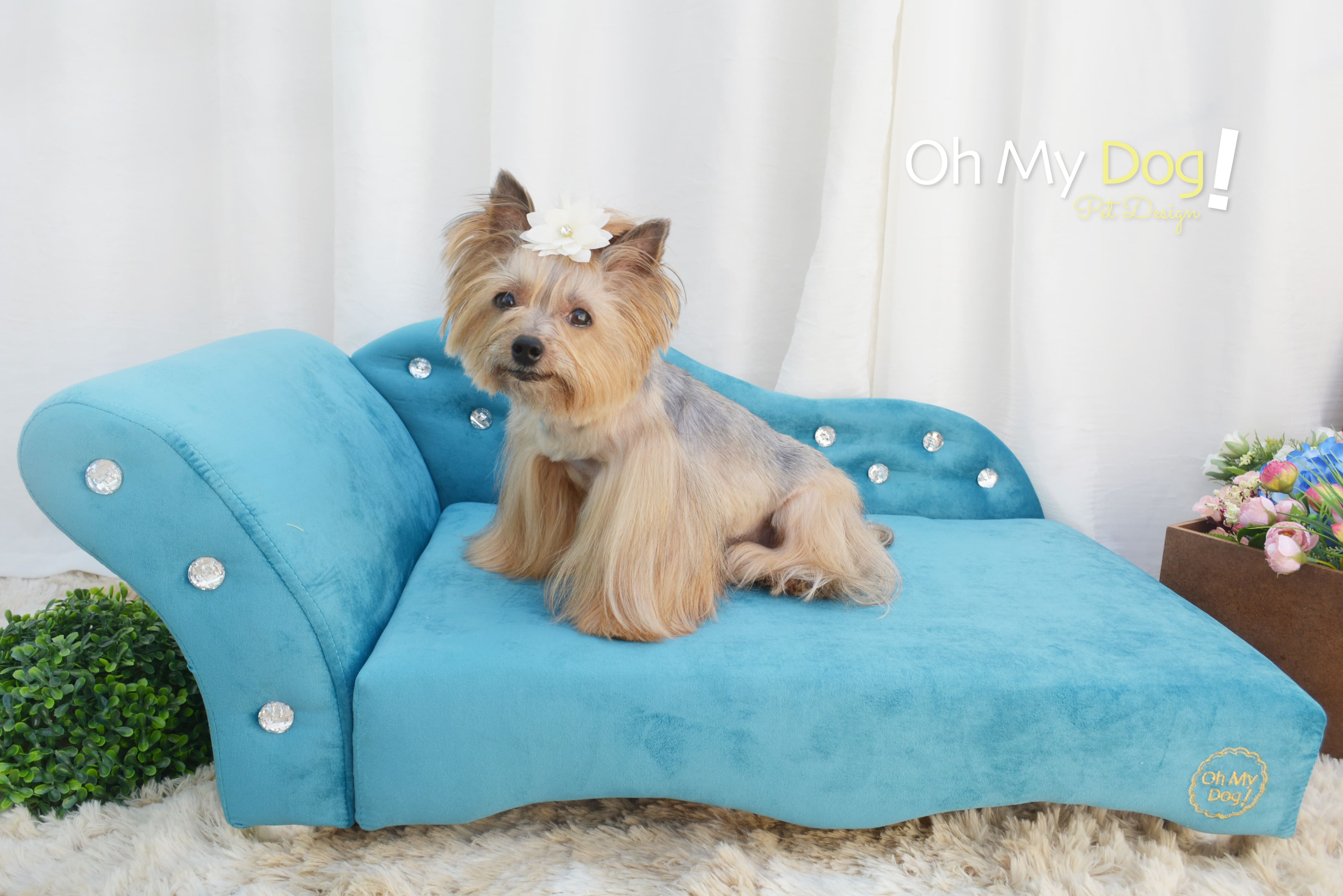 Sofá Diva Cor OMD:11 - Azul Turquesa