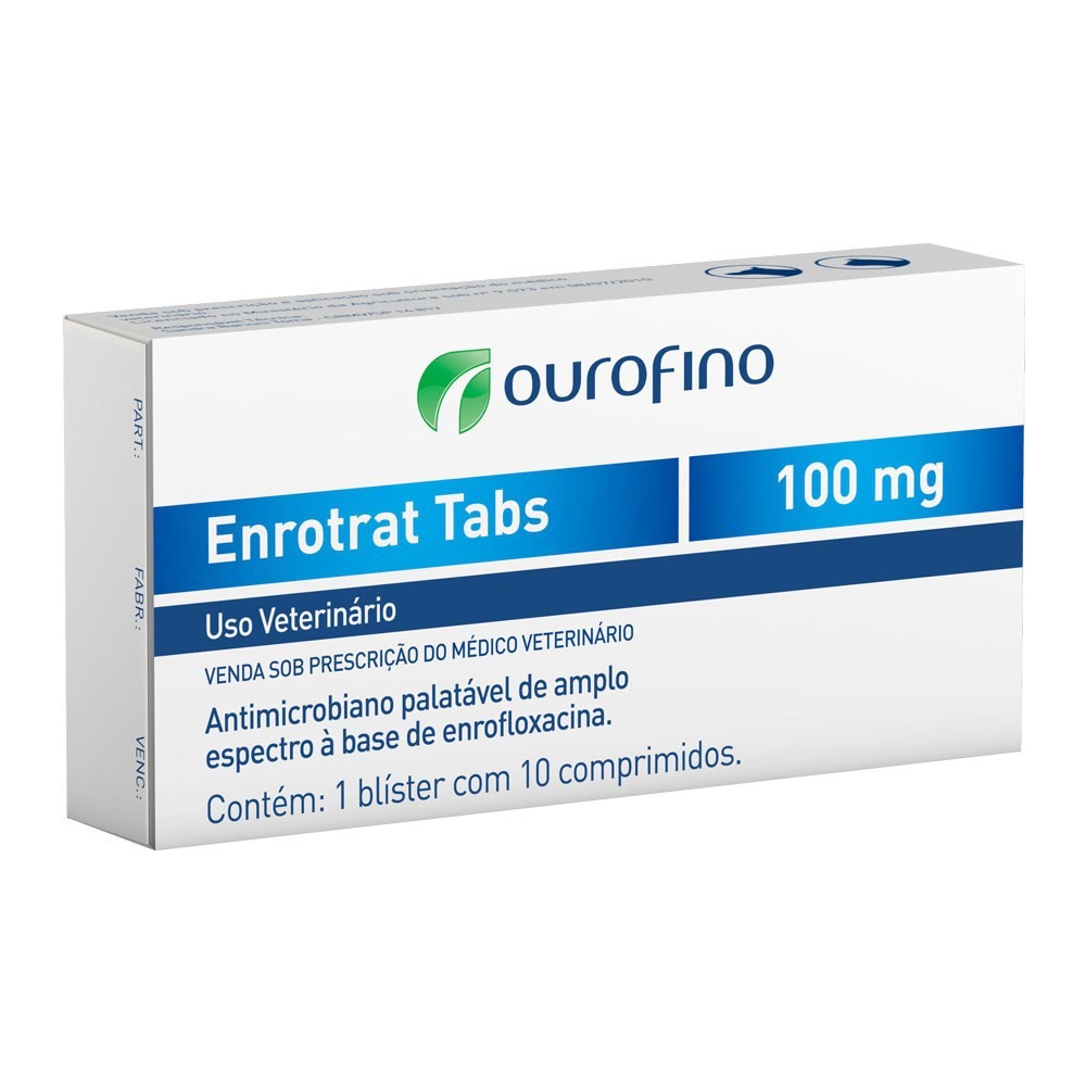 ENROTRAT TABS CX 10 COMP 100 MG