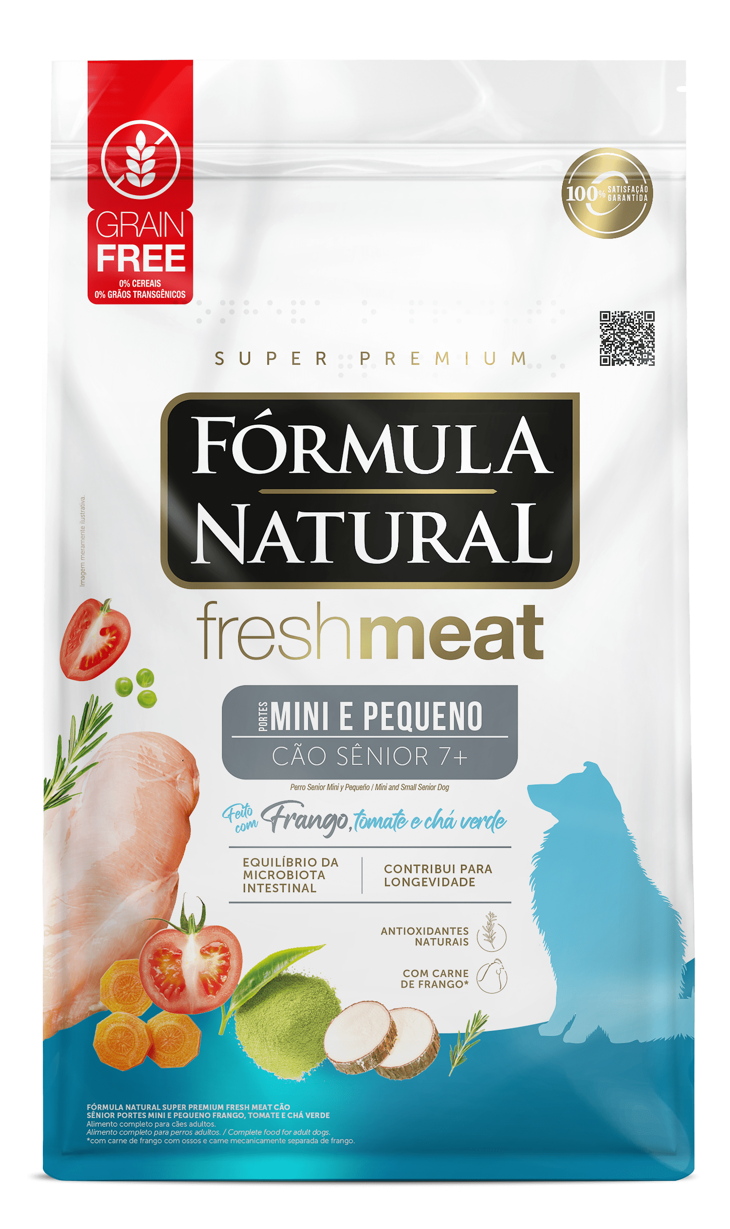 FÓRMULA NATURAL FRESH MEAT, CÃO SÊNIOR MINI/PEQUENO (10KG)