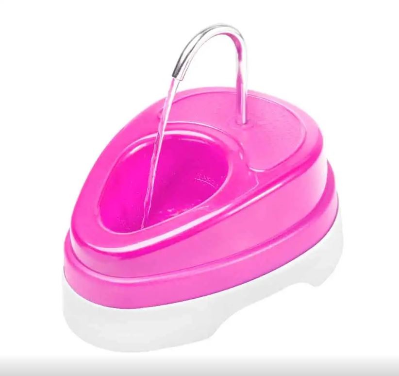 FONTE DE ÁGUA PARA GATOS - ROSA