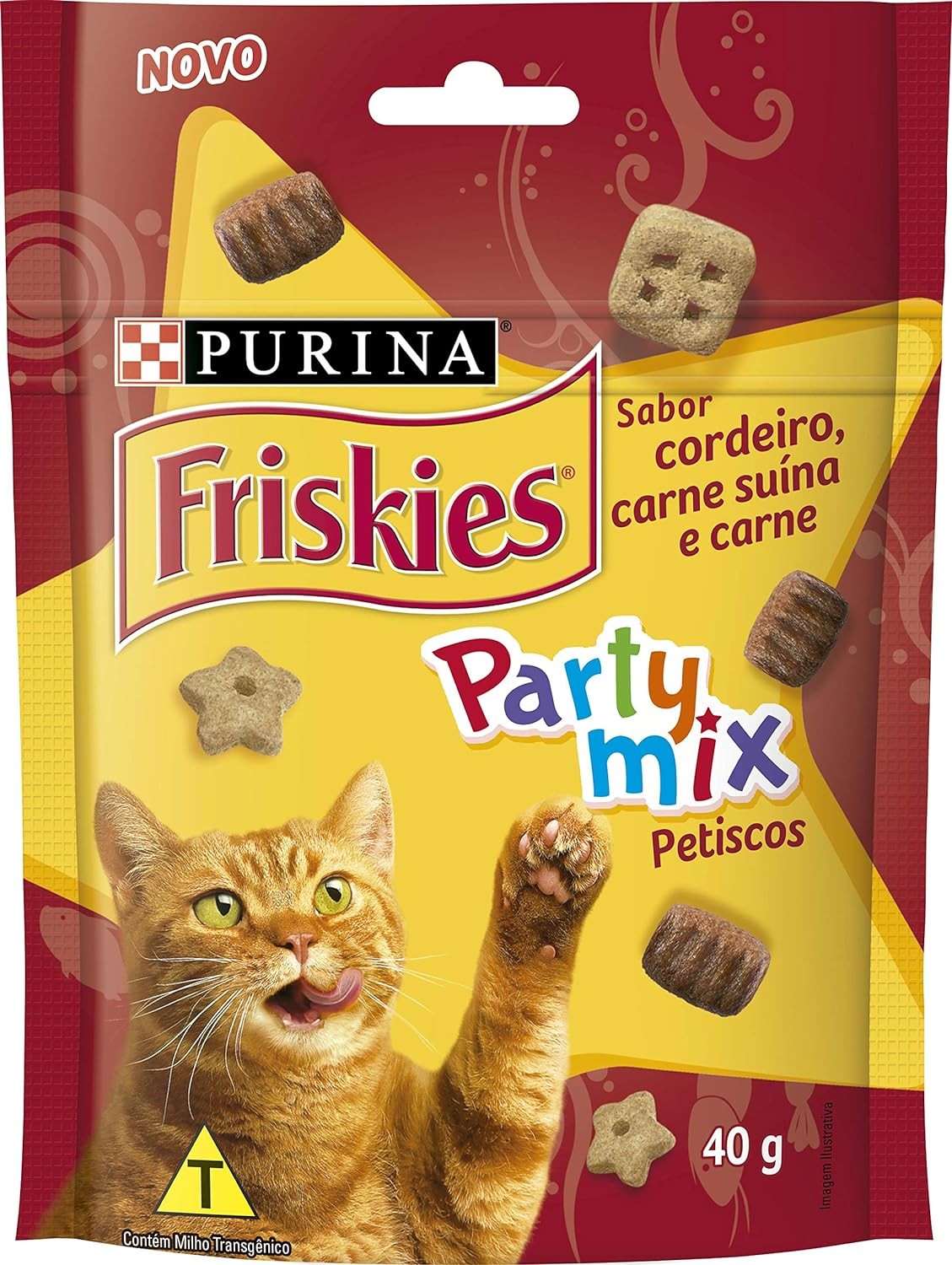 PETISCOS FRISKIES PARA GATOS - CORDEIRO, CARNE SUÍNA E CARNE