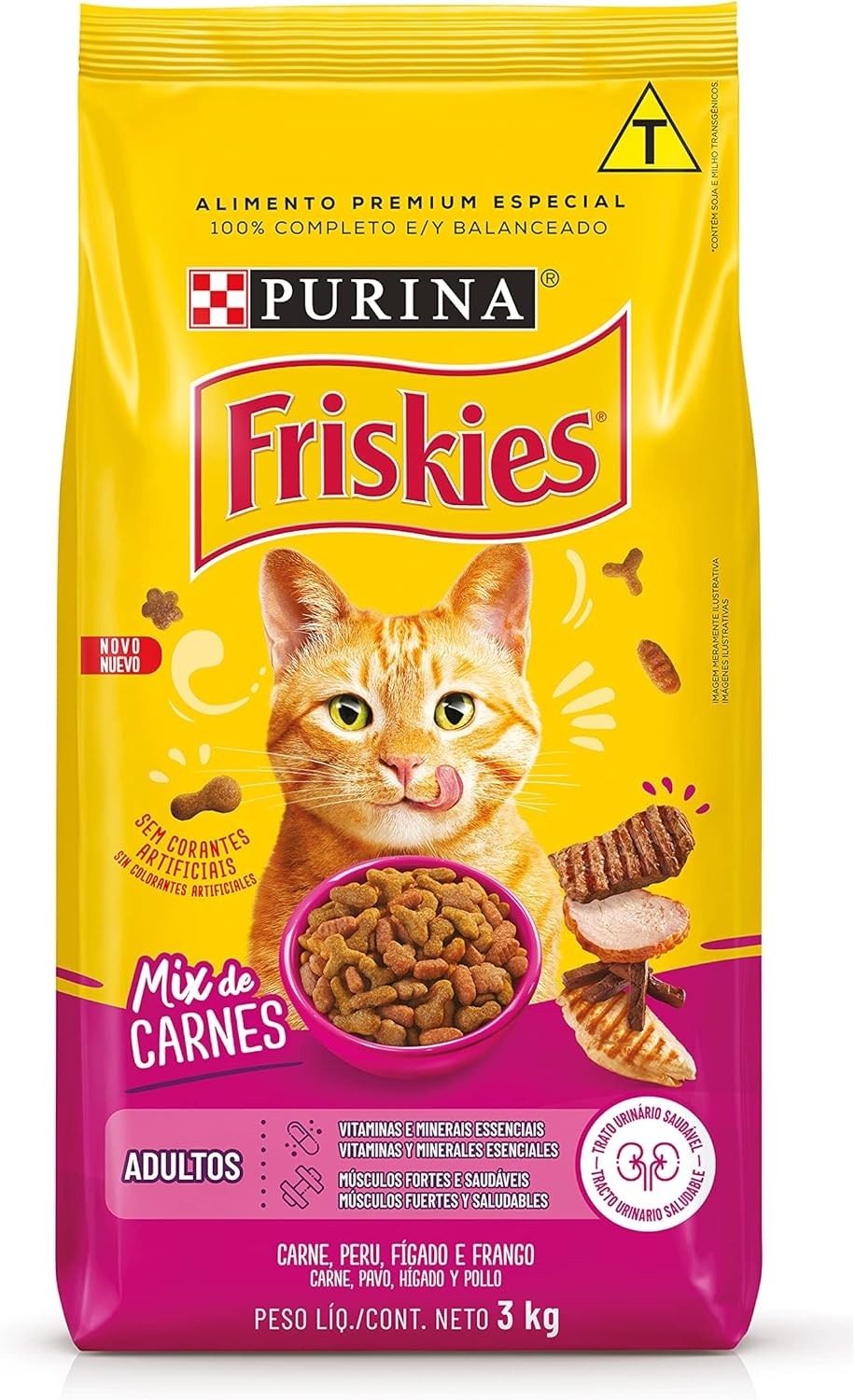 FRISKIES, MIX DE CARNE - 3 KG