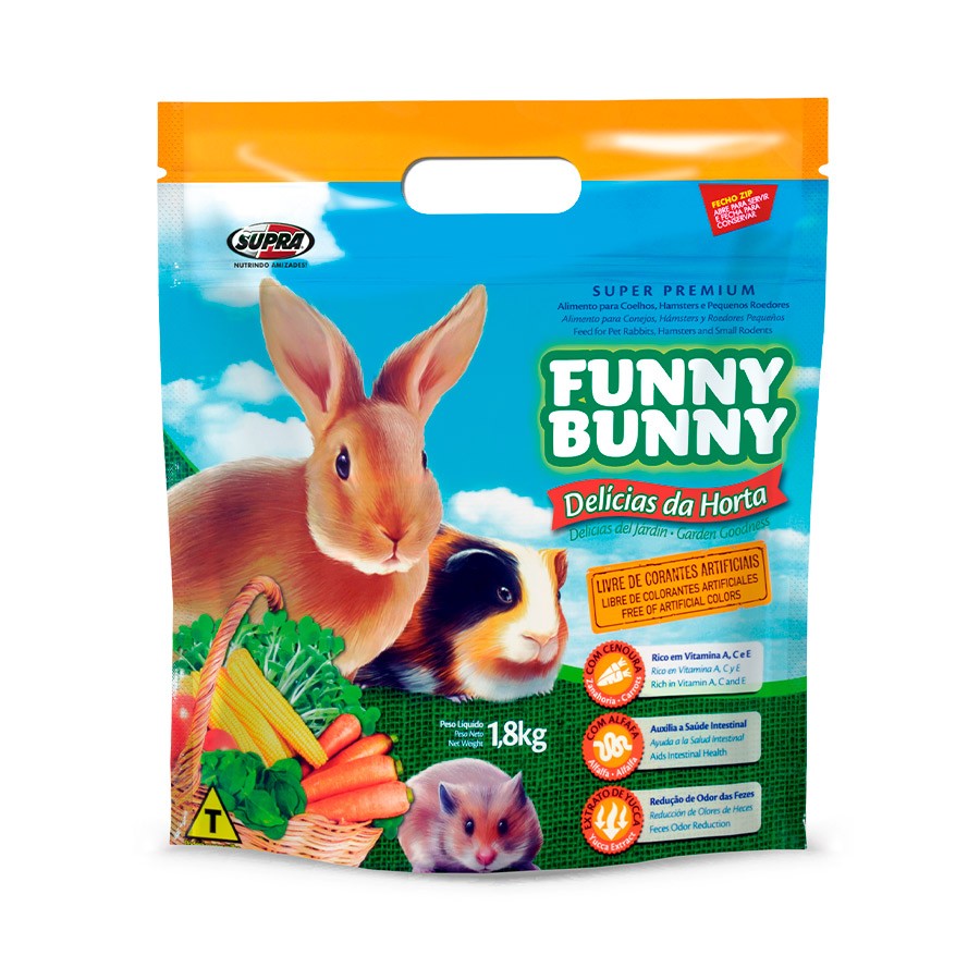 FUNNY BUNNY RAÇÃO - 1,8KG