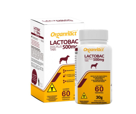LACTOBAC DOG PLUS TABS 500MG (60 COMPRIMIDOS)
