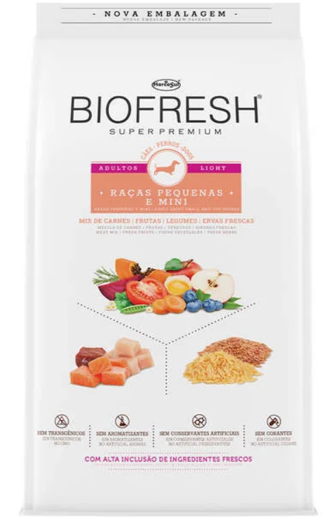 BIOFRESH RAÇAS PEQUENAS MINI LIGHT 3KG