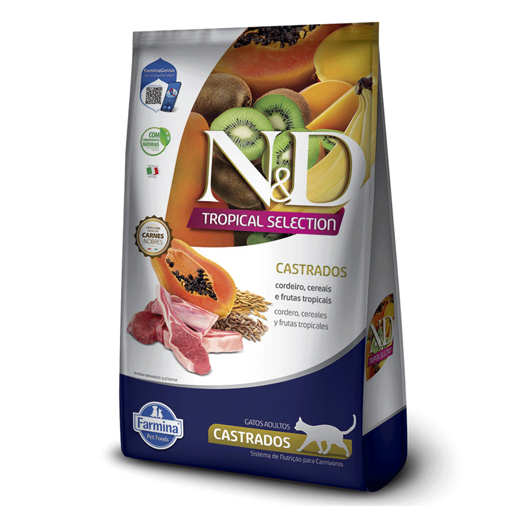 ND TROPICAL SELECTION, GATOS CASTRADOS - CORDEIRO (1,5KG)