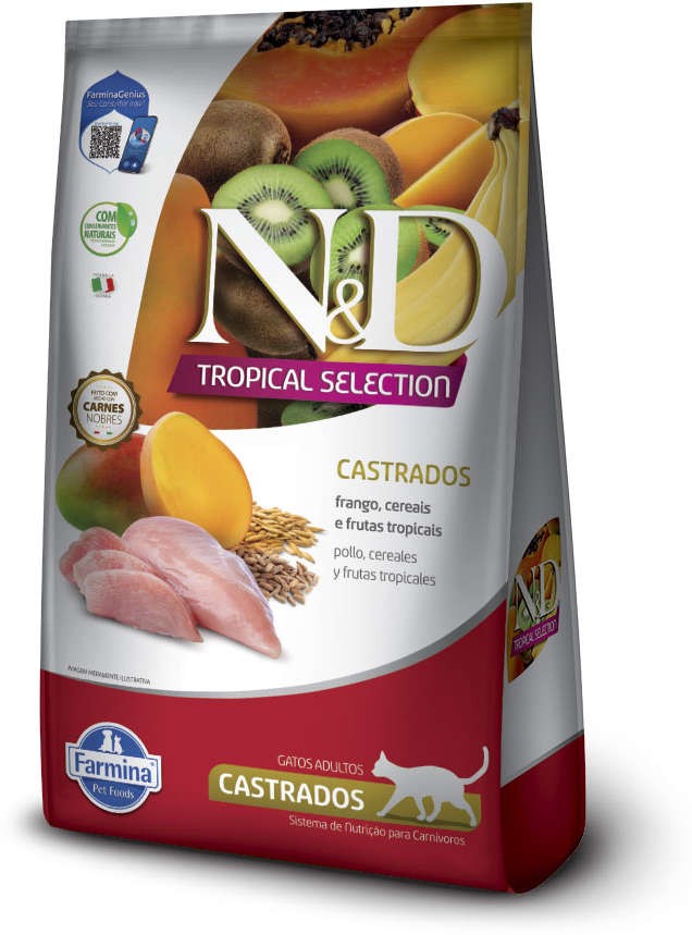 ND TROPICAL SELECTION, GATOS CASTRADOS - FRANGO (7KG)