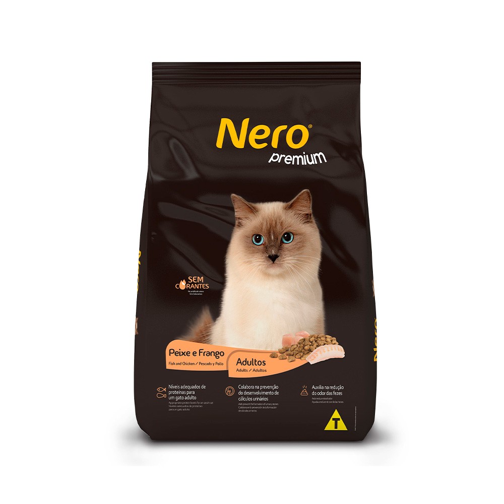 NERO CAT PREMIUM PEIXE FRG AD 20KG