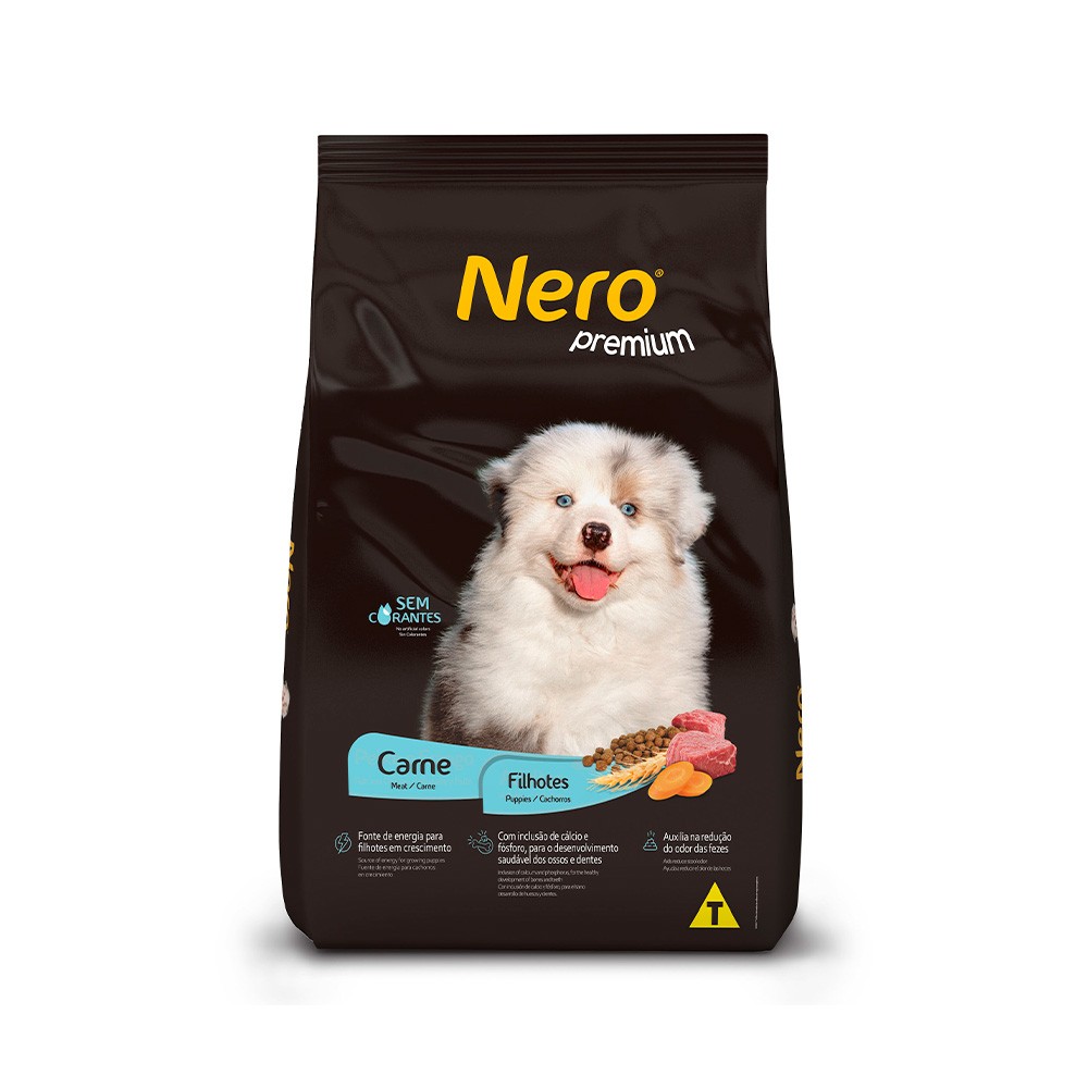 NERO PREMIUM CARNE CÃES FILHOTES (20KG)