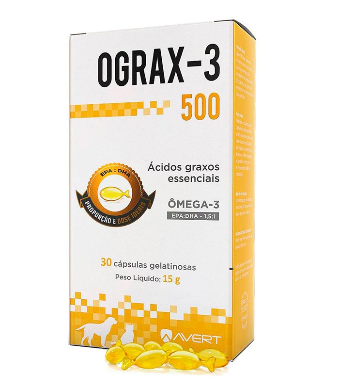 OGRAX 3 500 MG 30 CAPS