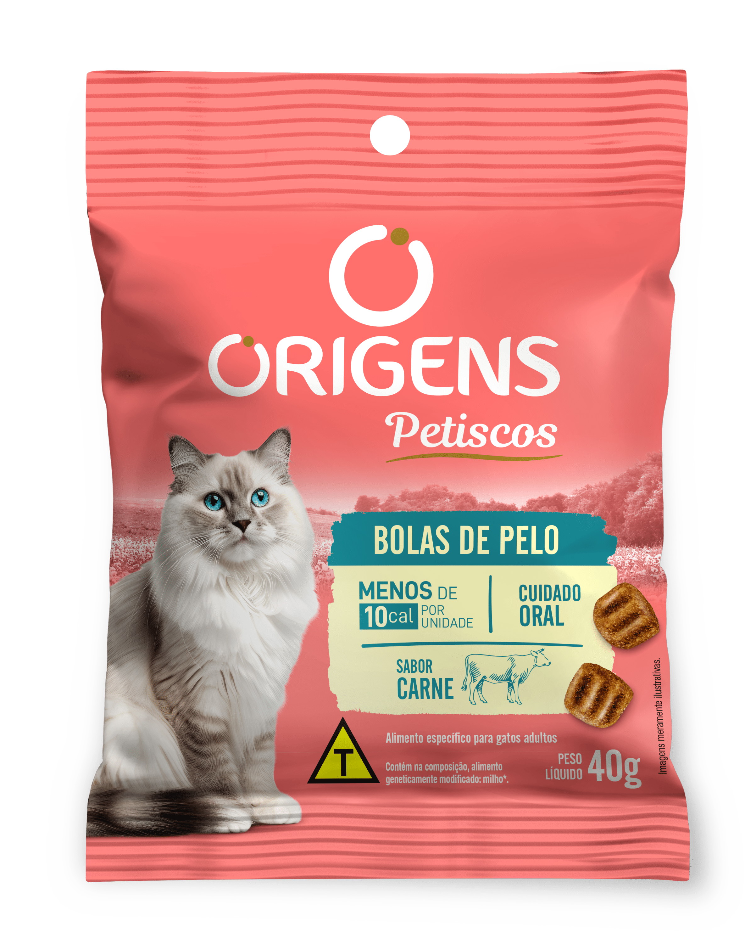 PETISCO ORIGENS CAT BOLA DE PELO 40G