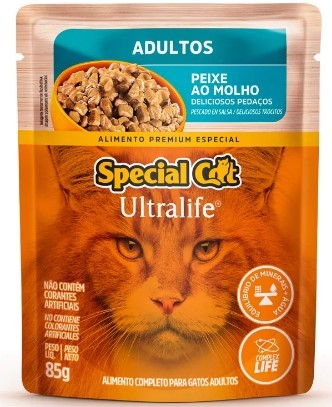 SPECIAL CAT ULTRALIFE SACHE AD PEIXE 85 G