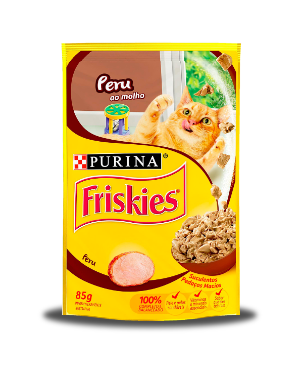 FRISKIES PARA GATOS ADULTOS PERU AO MOLHO 85G