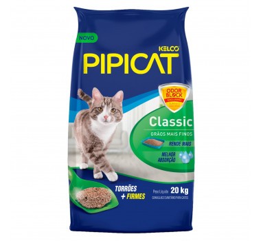AREIA PARA GATO PIPICAT GR SAN CLASSI 20KG