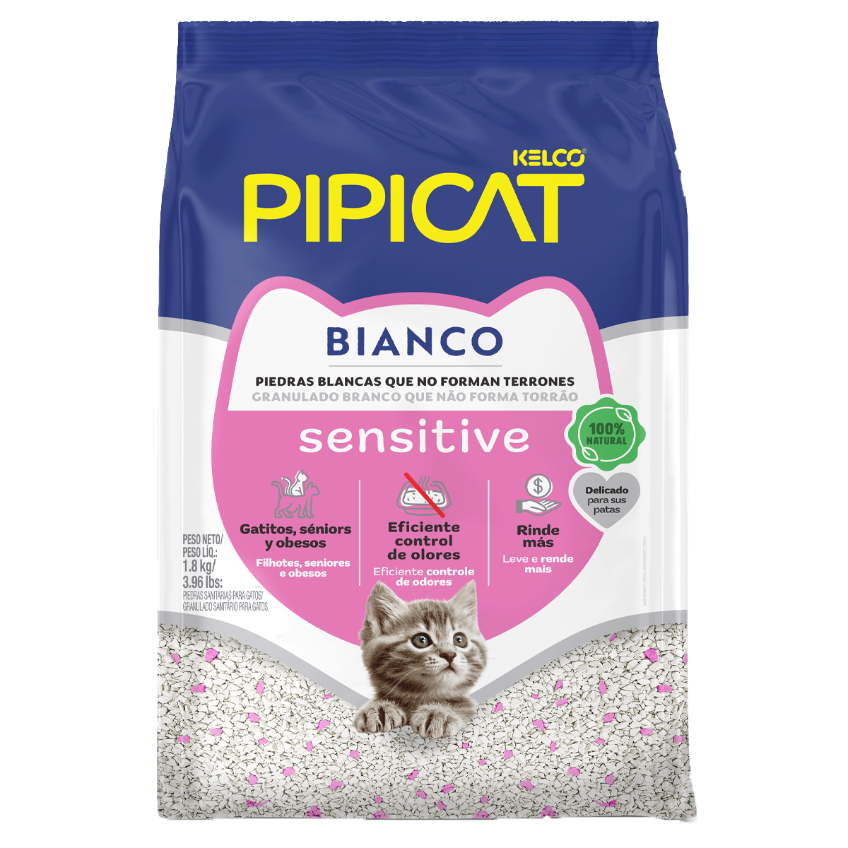 AREIA PIPICAT BIANCO SENSITIVE 1,8KG