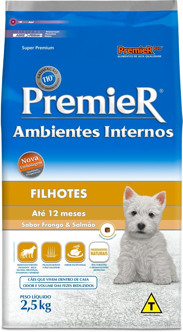 PREMIER AMBIENTES INTERNOS FILHOTES 2,5KG 