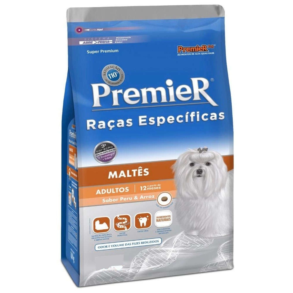 PREMIER RAÇAS ESP CAES AD. MALTES 7,5 KG